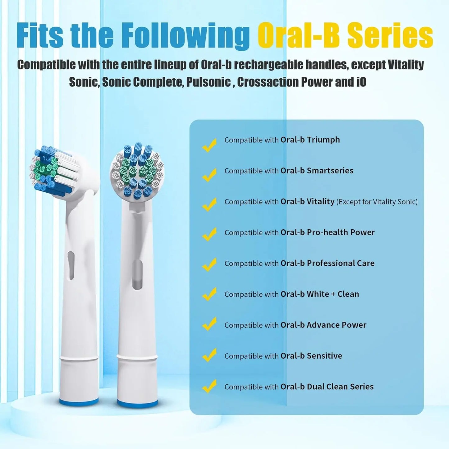 Toothbrush Replacement fit for Oral-B