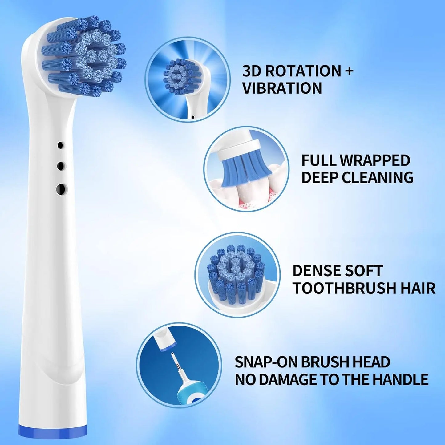 Toothbrush Replacement fit for Oral-B