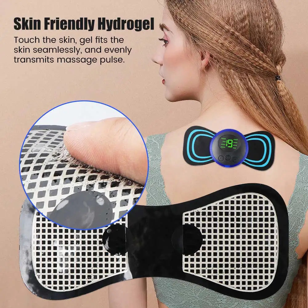 Mini portable neck massager