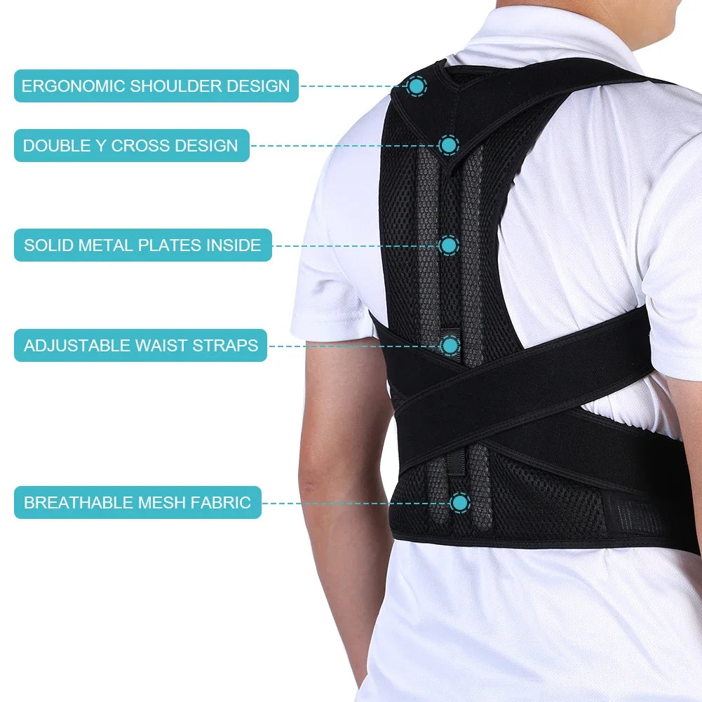 Reinforced posture corrector vest